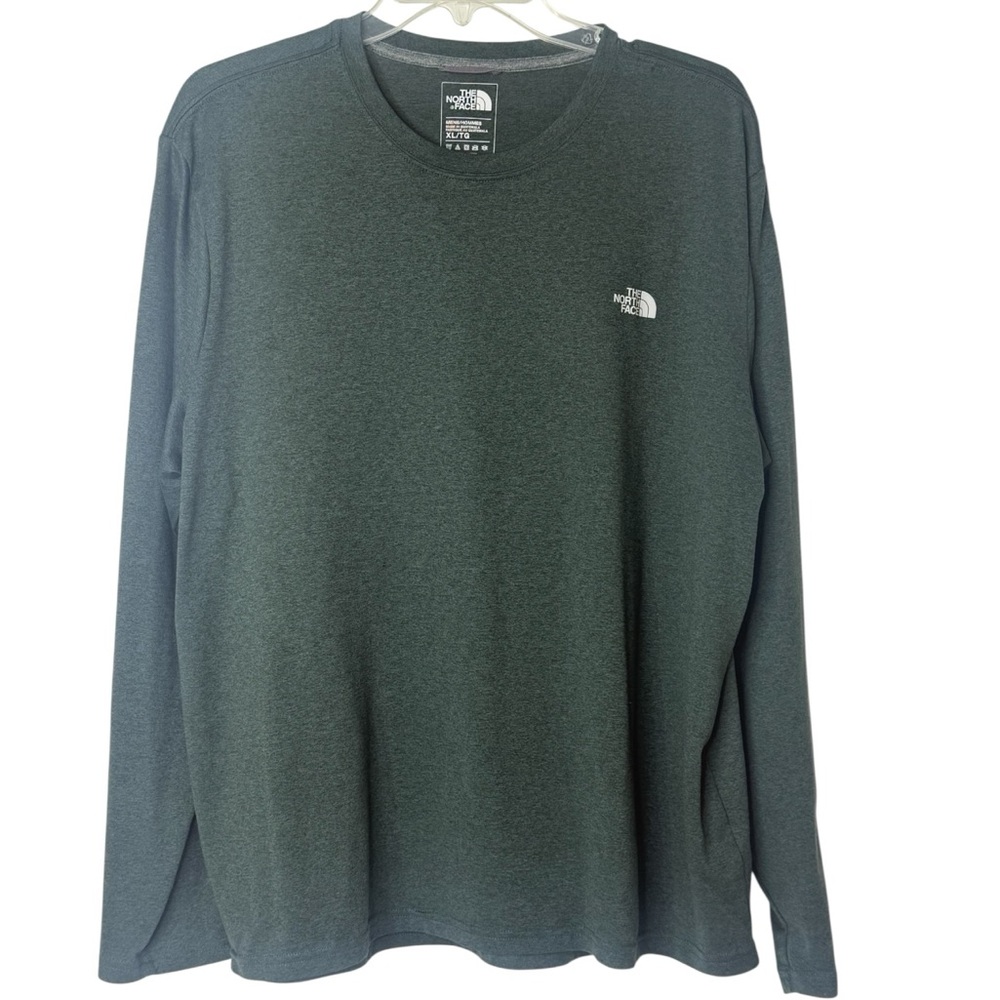 The North Face Green Long Sleeve Pullover Athletic Shirt‎ Flashdry Mens XL